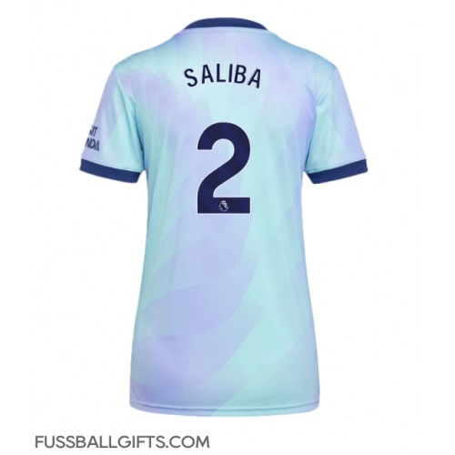 Arsenal William Saliba #2 Fußballbekleidung 3rd trikot Damen 2024-25 Kurzarm